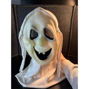 Vintage 90's‎ Fun World Fantastic Faces Glow Goofy Ghost Mask Read